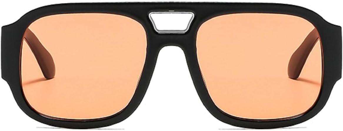 

Ретро квадратные солнцезащитные очки для женщин, модный дизайн, градиентные линзы, защита от УФ-излучения UV400, мужские солнцезащитные очки в стиле панк 86268 Melrose, Orange