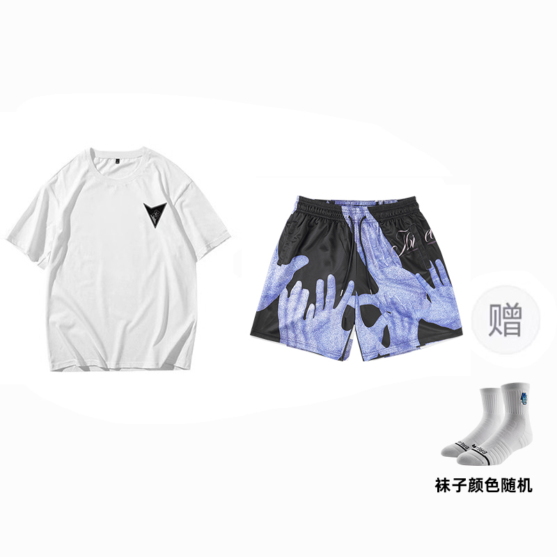 

Спортивные шорты Unisex летние Palm Team Theme тренировочные BKCXZICE, белый