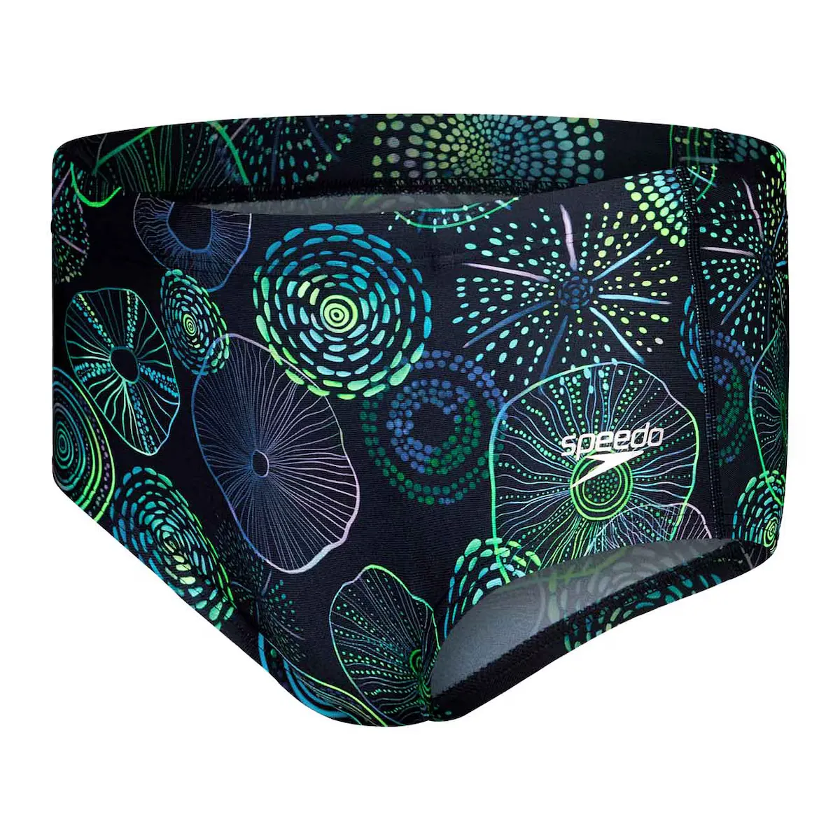 

Мужские плавки для плавания 17см Club Training Allover Digital Brief Speedo, зеленый