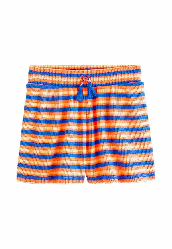 Шорты Next Regular fit tassel textured, оранжево-голубая полоска — фото 4