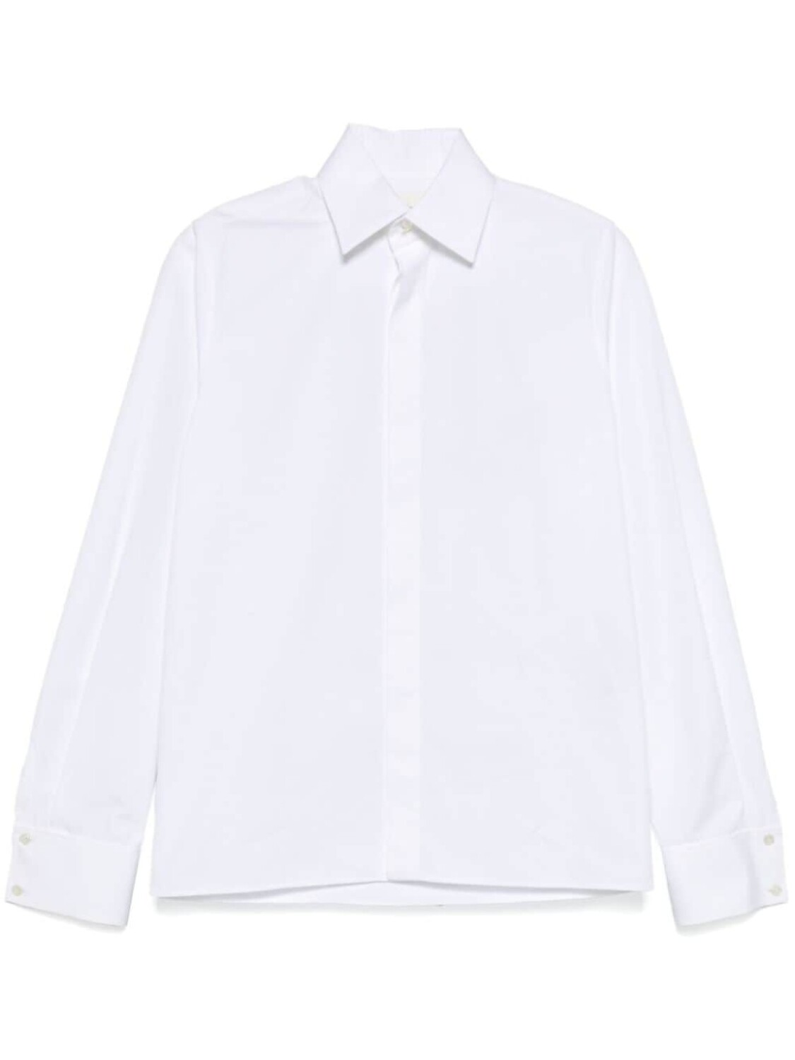 

Saint Laurent рубашка с вышивкой Cassandre, белый