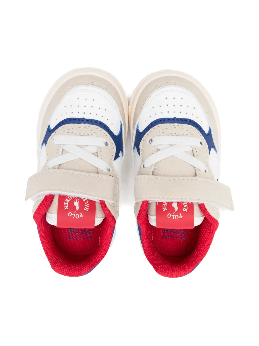 Кроссовки с застежкой на липучке POLO RALPH LAUREN KIDS, нейтральный — фото 3