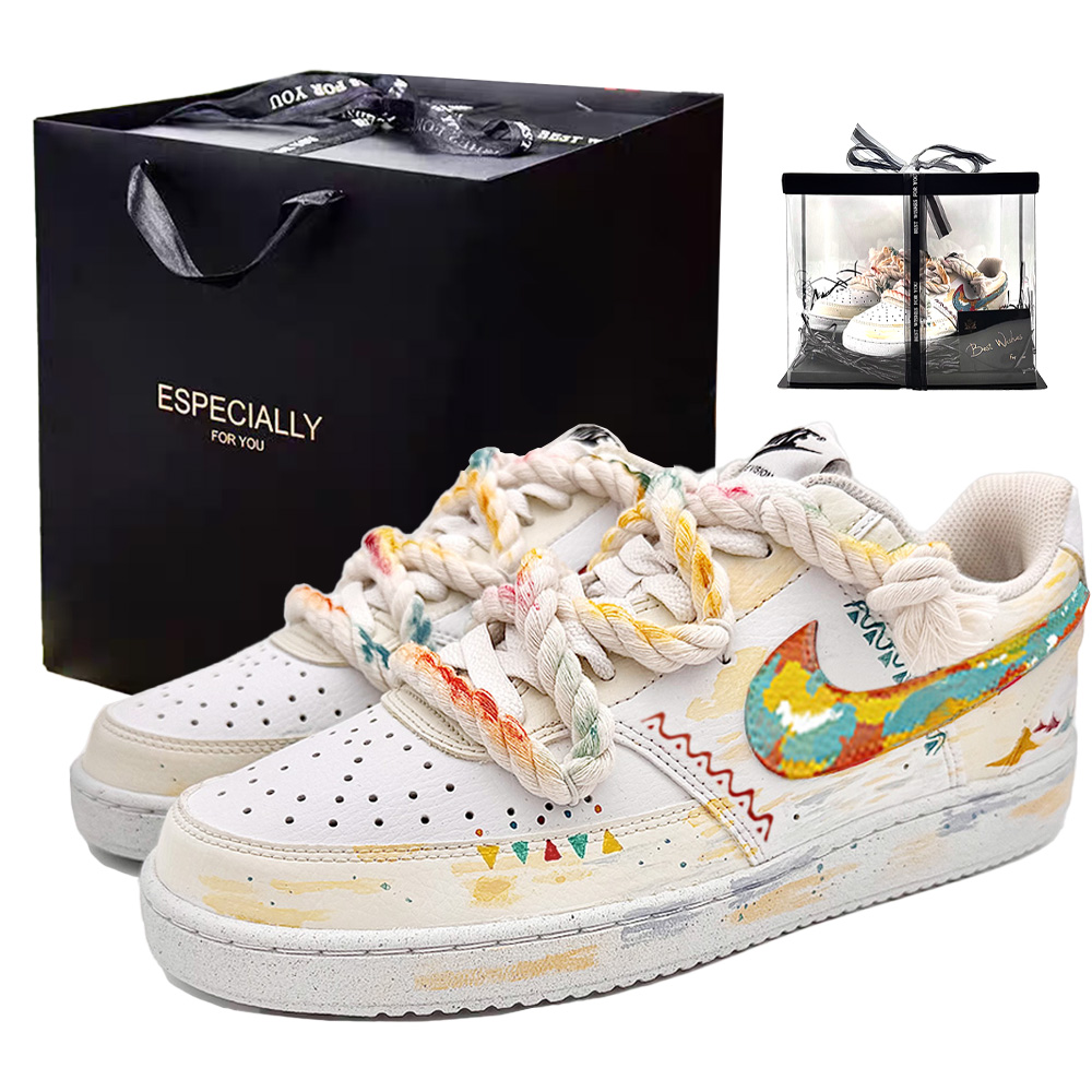 

Nike Court Vision 1 Clash Of Clans, устойчивые к истиранию низкие скейтерские кроссовки для мужчин, белые желтые