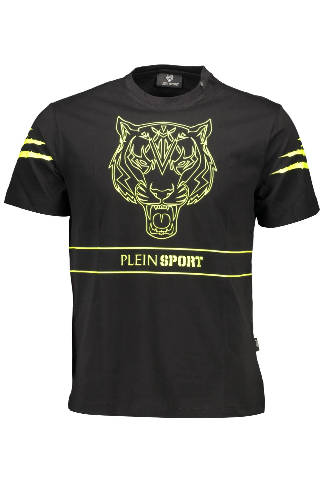 

Черная хлопковая мужская футболка Plein Sport