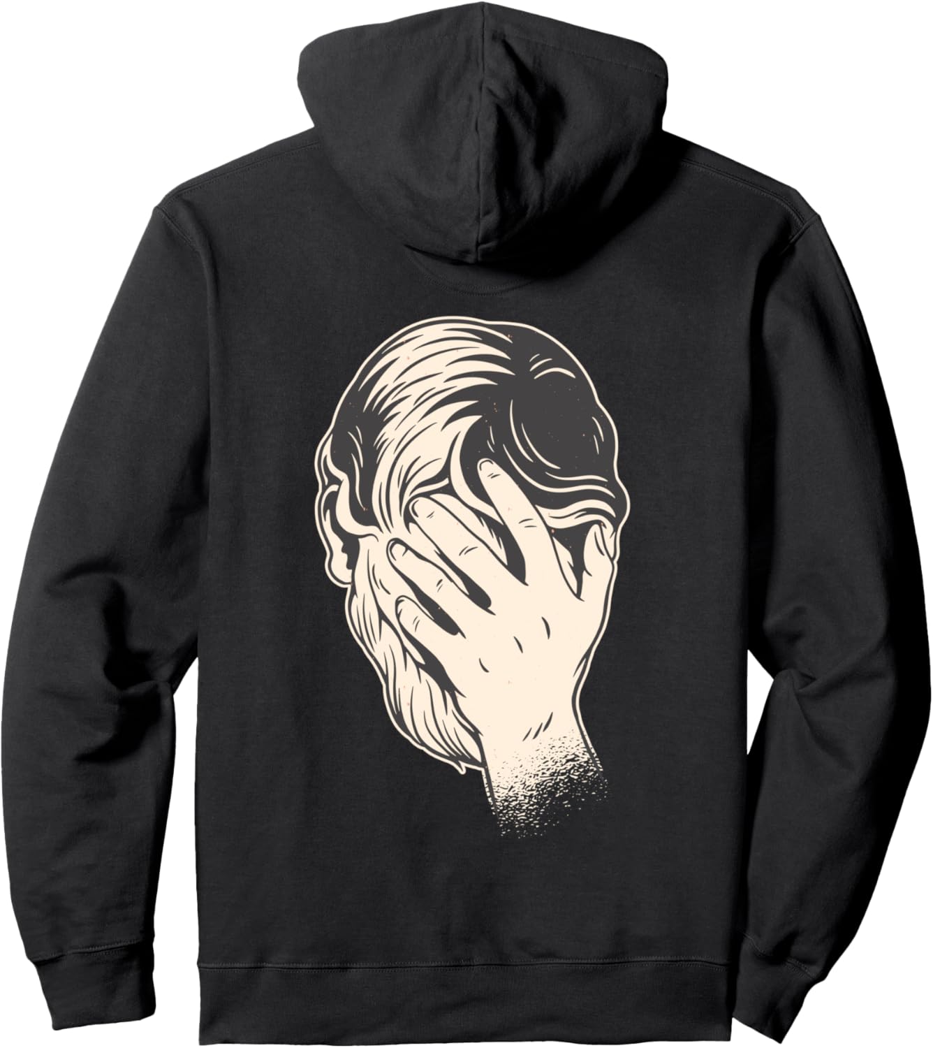 

Толстовка с капюшоном Face Palm Facepalm, черный