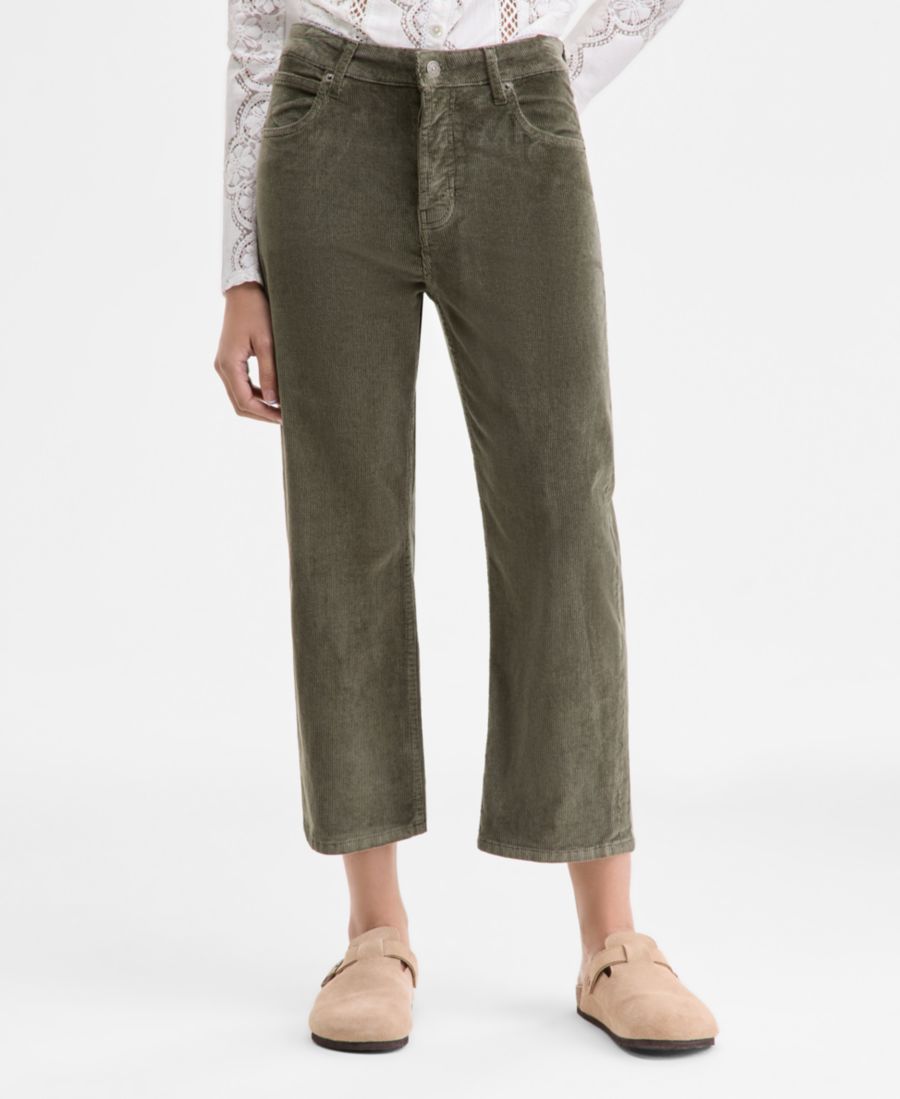 

Женские вельветовые джинсы Deep Trance с низкой посадкой Free People, Keepsake Clover