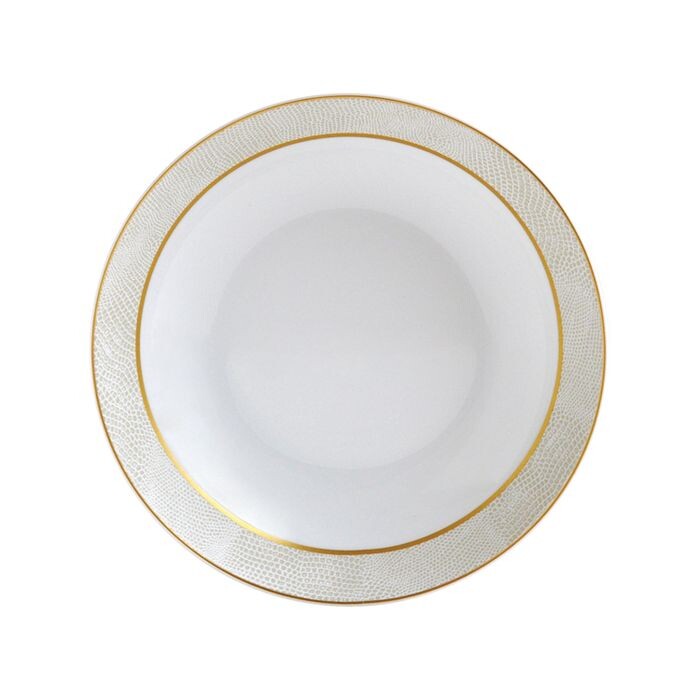 

Bernardaud Sauvage White Coupe Суповая тарелка, золотой