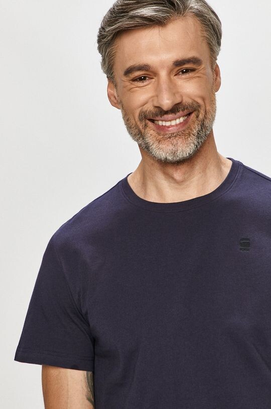 

Хлопковая футболка G-Star Raw, темно-синий
