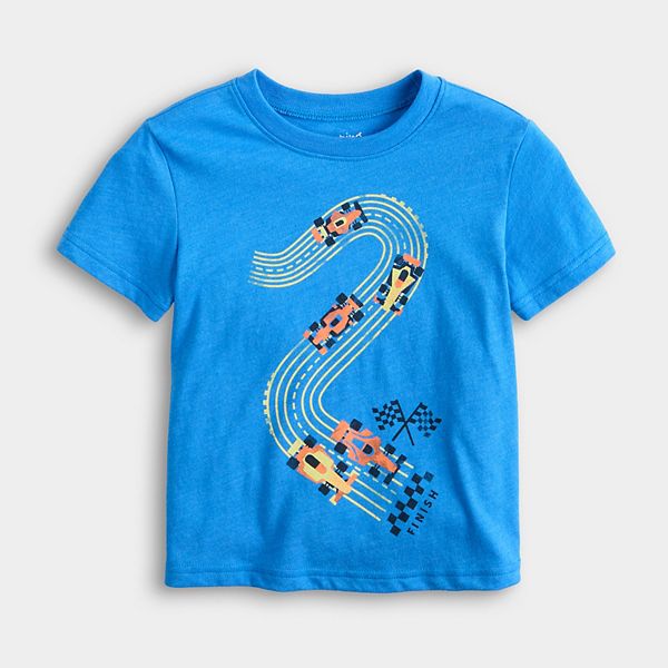 

Футболка с принтом для мальчиков Baby & toddler Jumping Beans, Blue Race Cars
