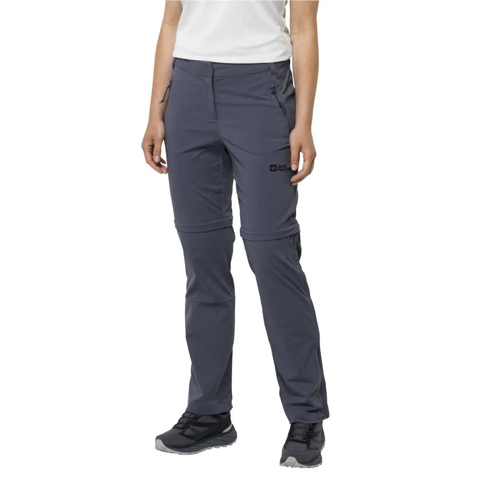 

Брюки Jack Wolfskin Glastal Zip Off, серый