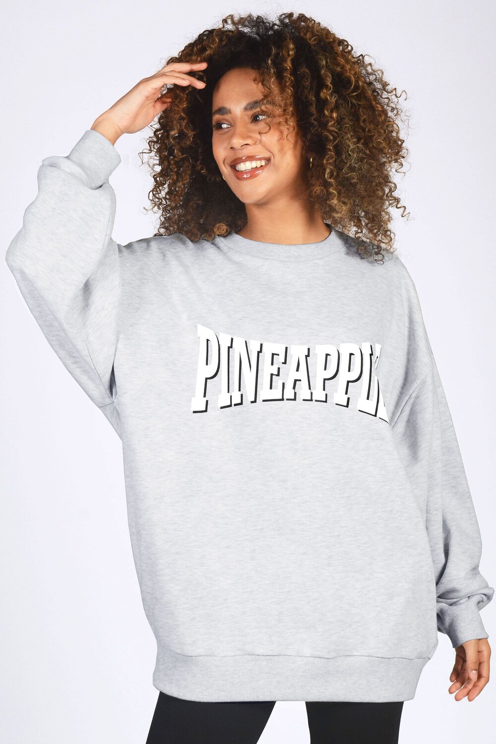 

Толстовка с логотипом большого размера Pineapple, серый