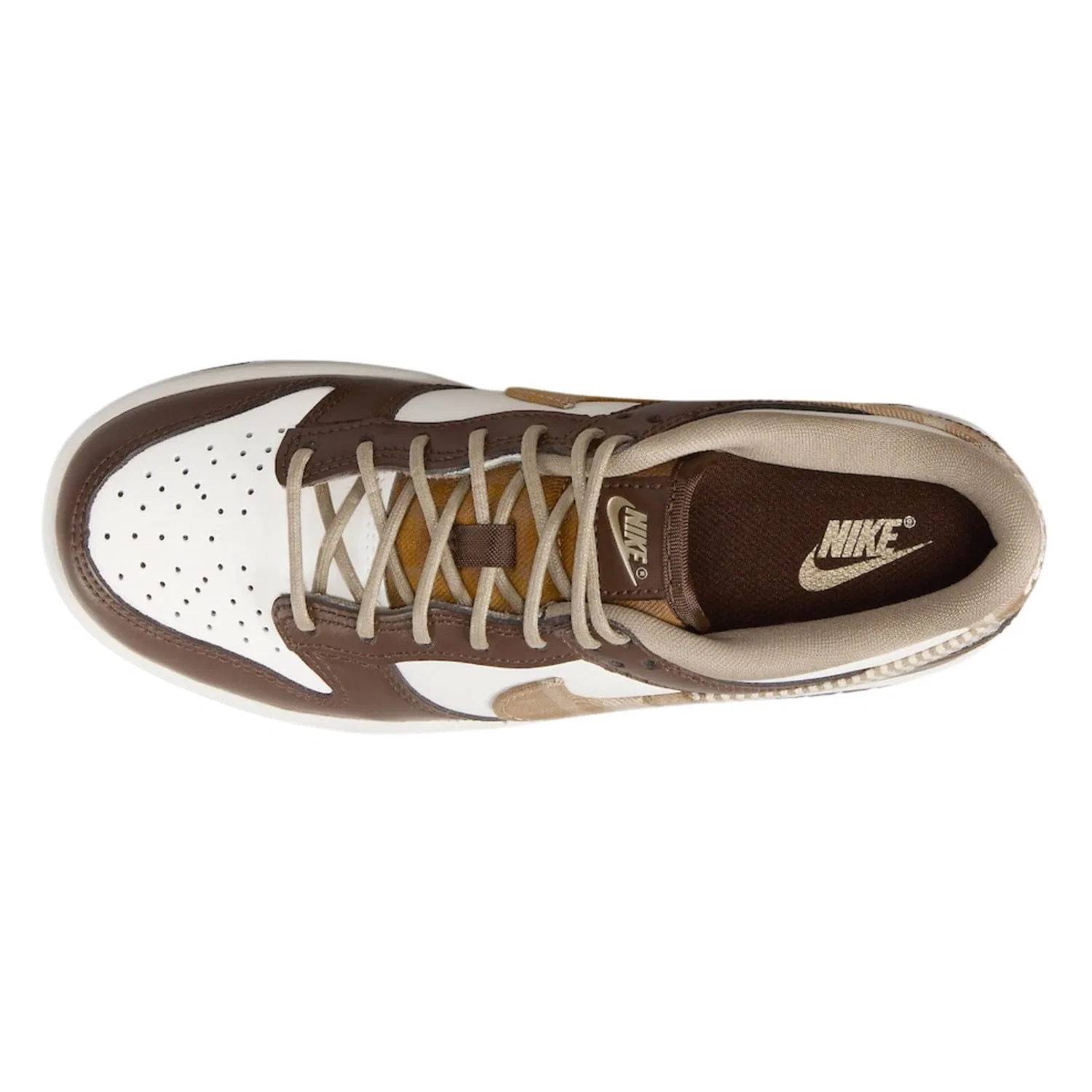 Детские кроссовки для мальчиков с принтом NIKE Dunk Low NIKE, Sailing Multicolor Sail — фото 3