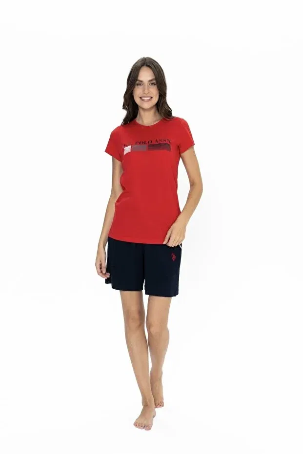 Женский комплект пижамы с принтом U.S. Polo Assn., Red