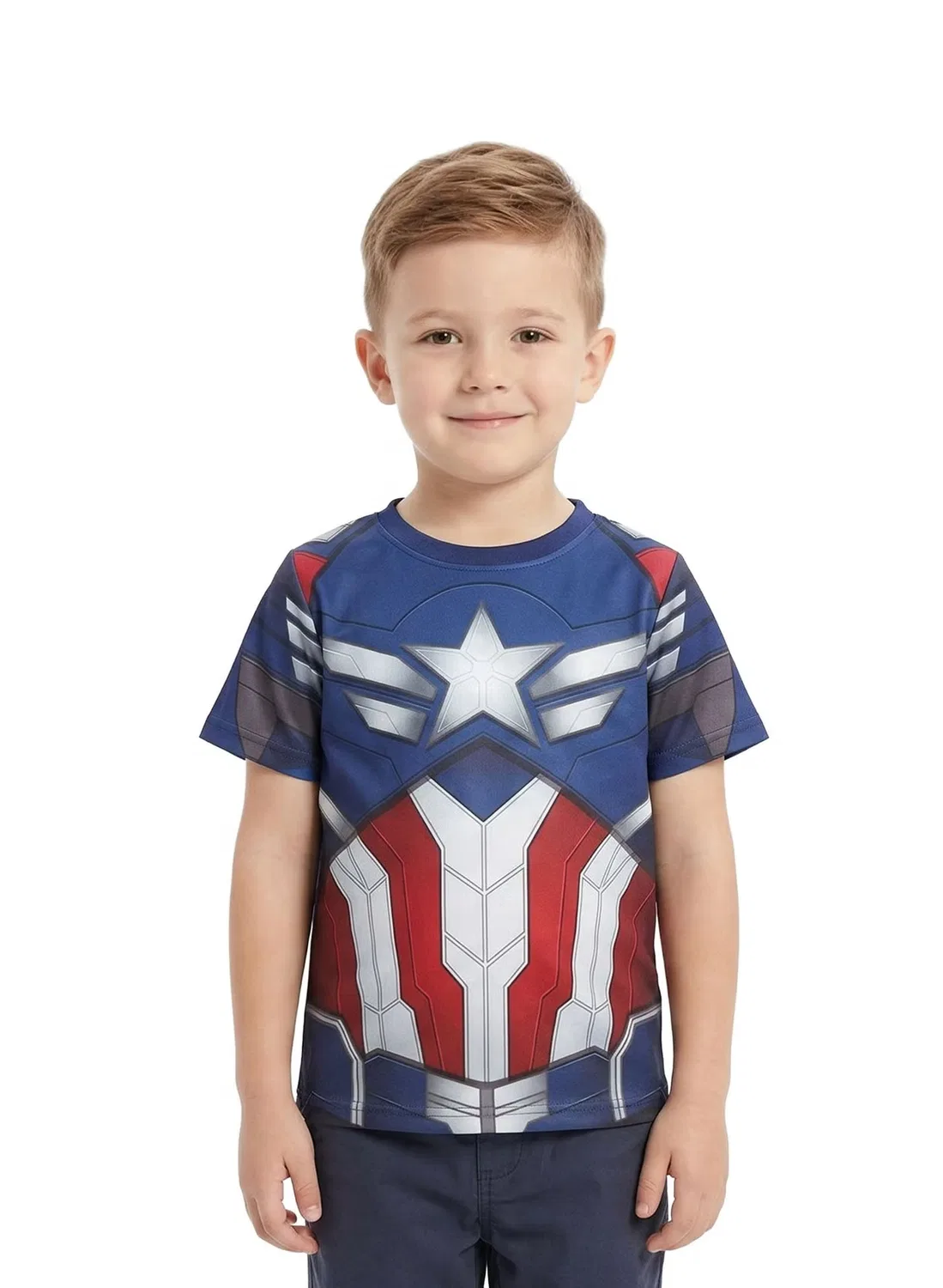 Комплект футболок с принтом Captain America & Hulk Marvel, мультиколор — фото 4