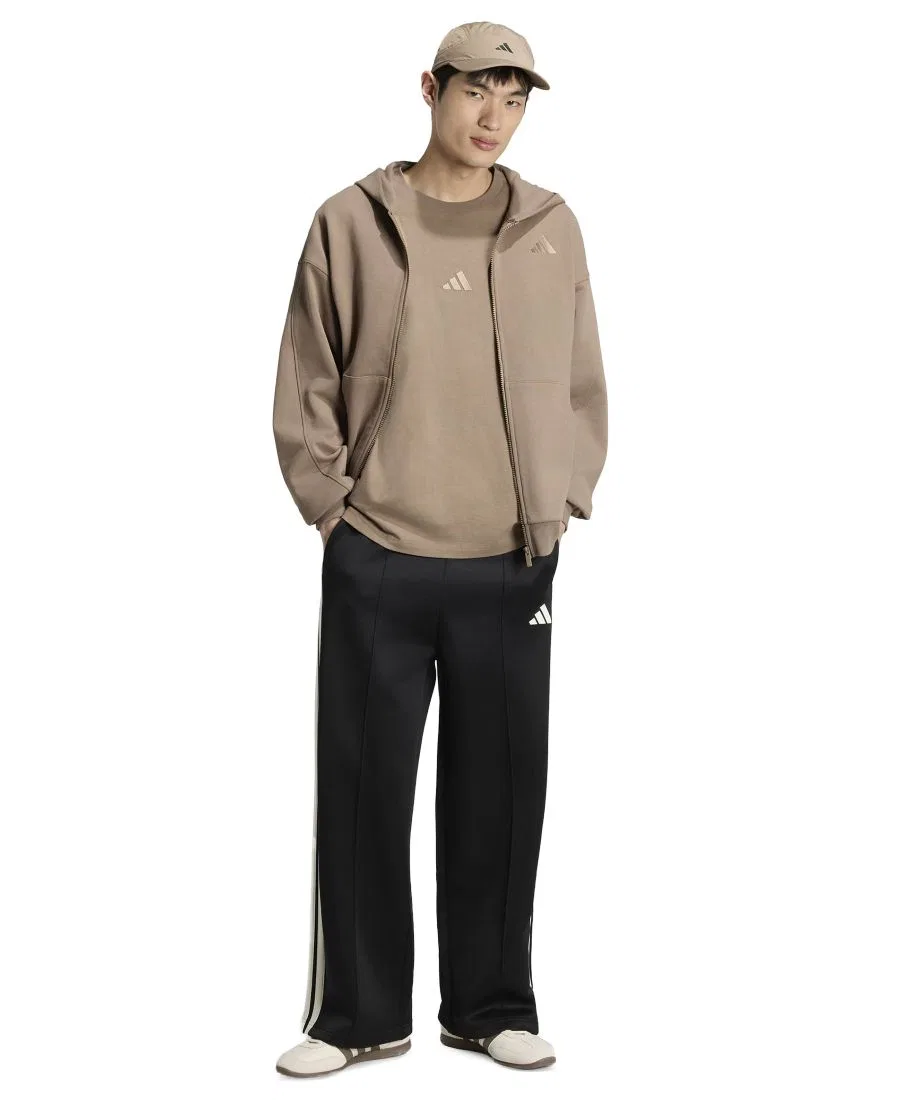 Куртка-худи с капюшоном и полной застежкой-молнией, с логотипом adidas, Khaki Six — фото 2