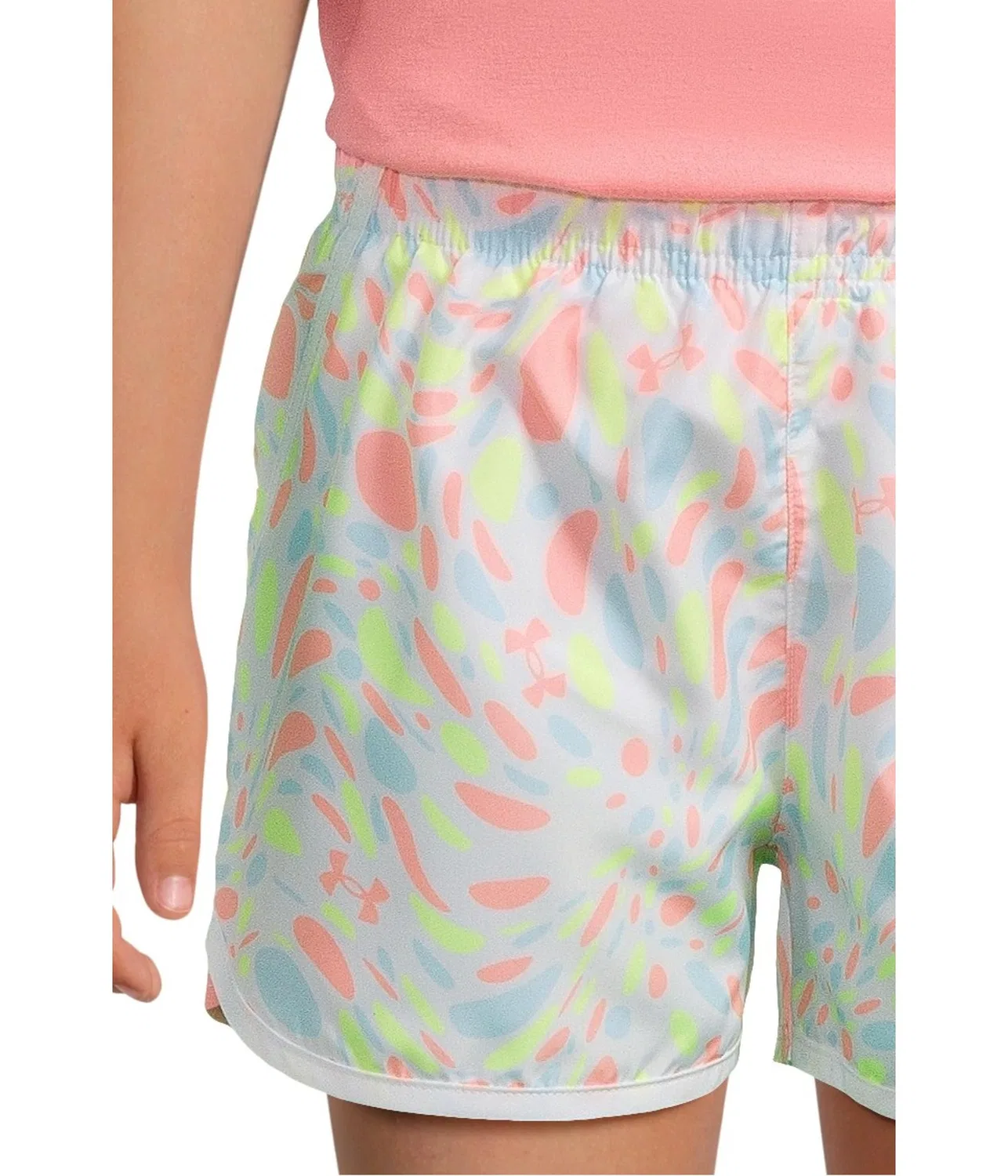 Комплект из тканых шорт с принтом (для маленьких детей) Under Armour Kids, Cosmo Pink — фото 3