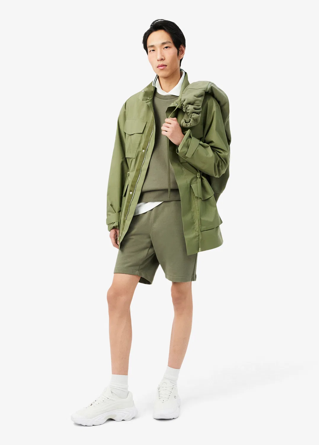 Свитшот Lacoste Classic Fit, хаки — фото 4