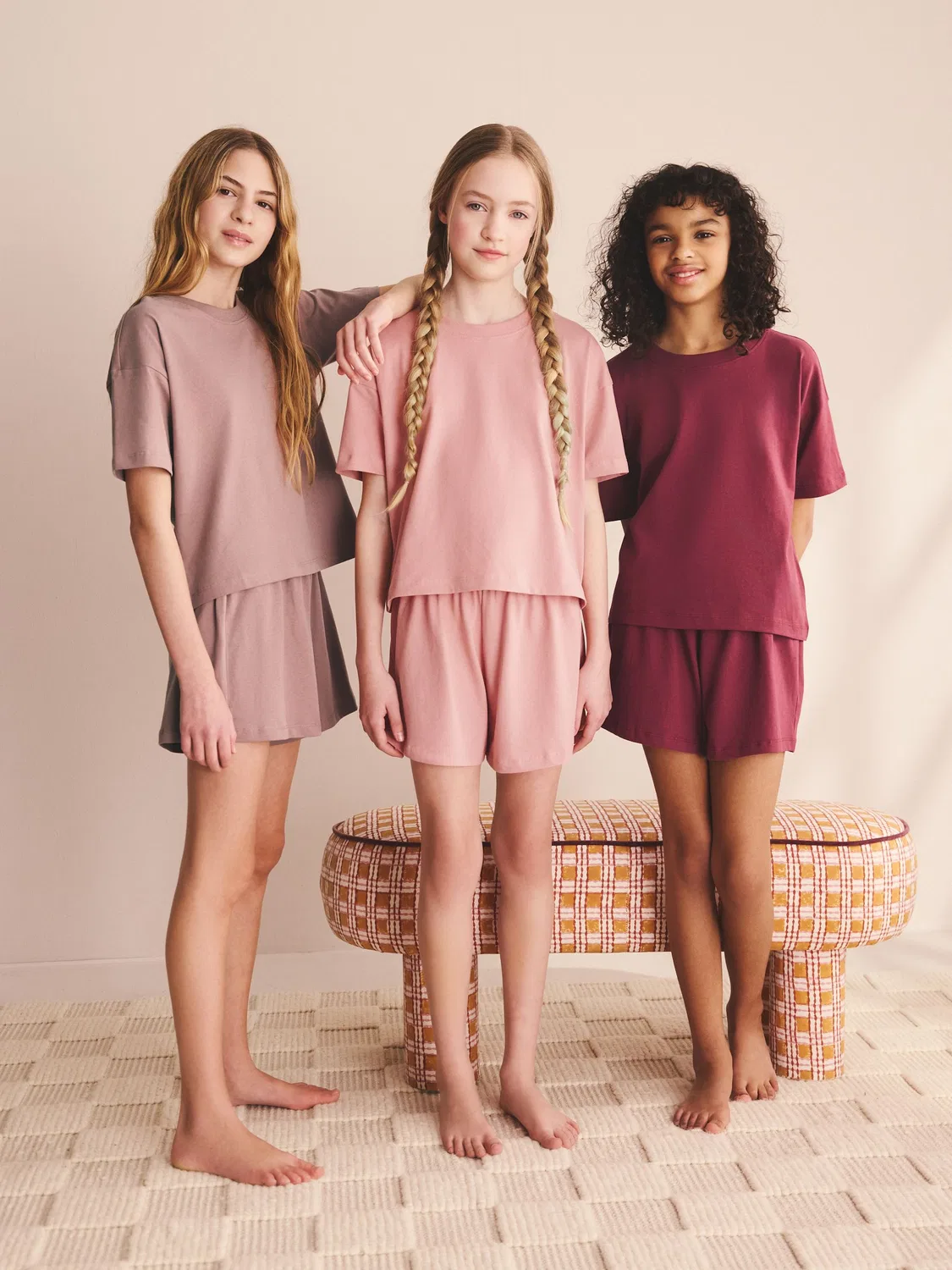 Пижама короткая 3 предмета, Pink/Red Next
