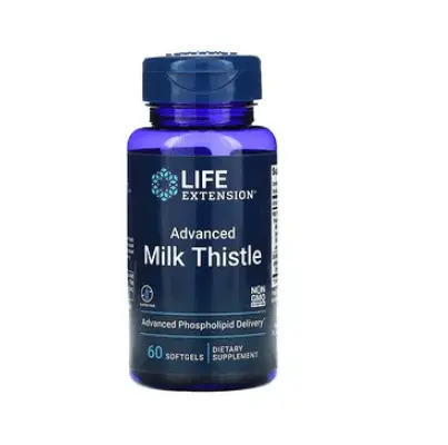 

Расторопша пятнистая улучшенная 60 капсул Life Extension