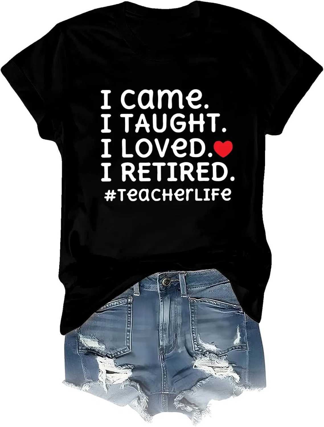 Мужская футболка с принтом I Came I Loved I Retired, Black