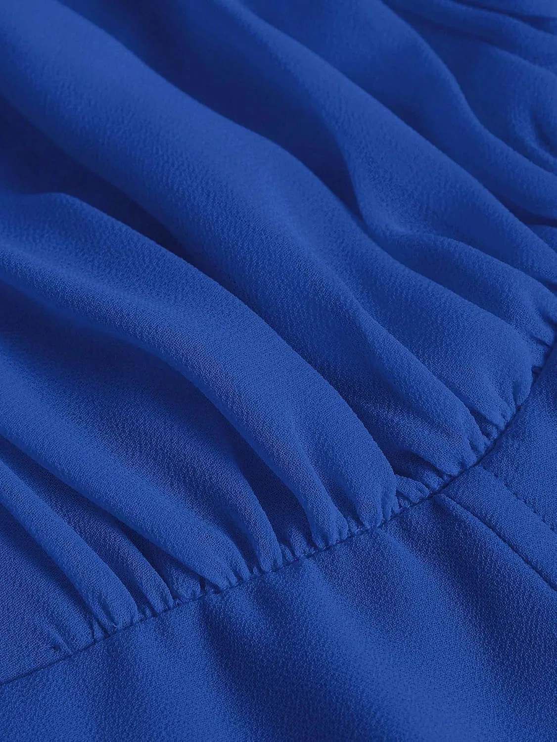 Женское ками-платье на тонких бретелях с запахом, Royal Blue — фото 2