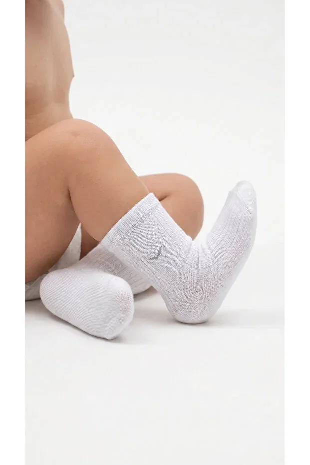 Детские носки для мальчиков хлопковые Basics Vizyon, White