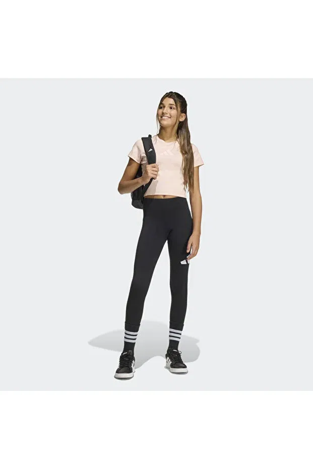 Детская футболка для девочек с коротким рукавом Adidas, Multicolor — фото 3