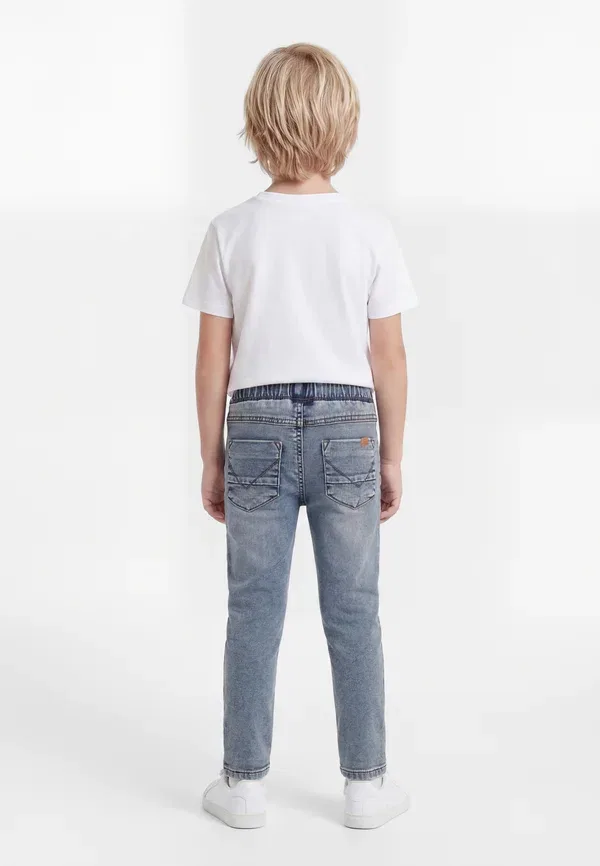 Джинсы деним Regular fit sweat - straight leg jeans Name It blue denim, синий — фото 2