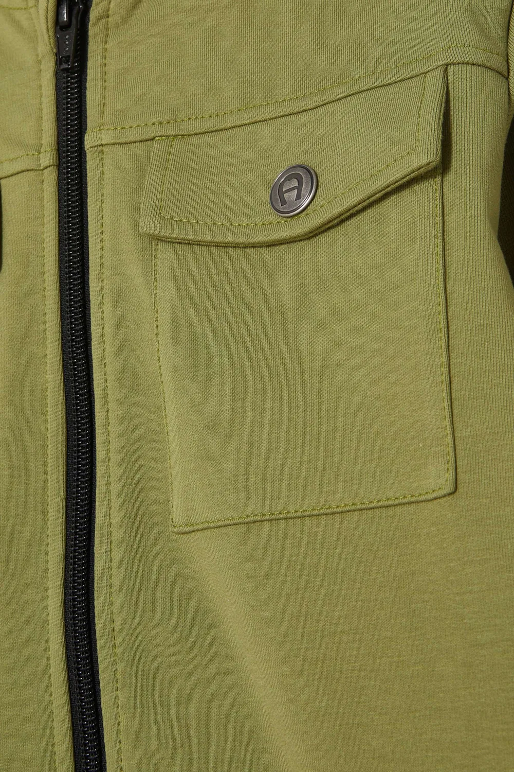 Худи на молнии Green AIGNER, зеленый — фото 4