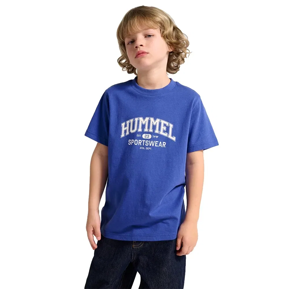 Футболка с коротким рукавом Regular Graphic Hummel, синий