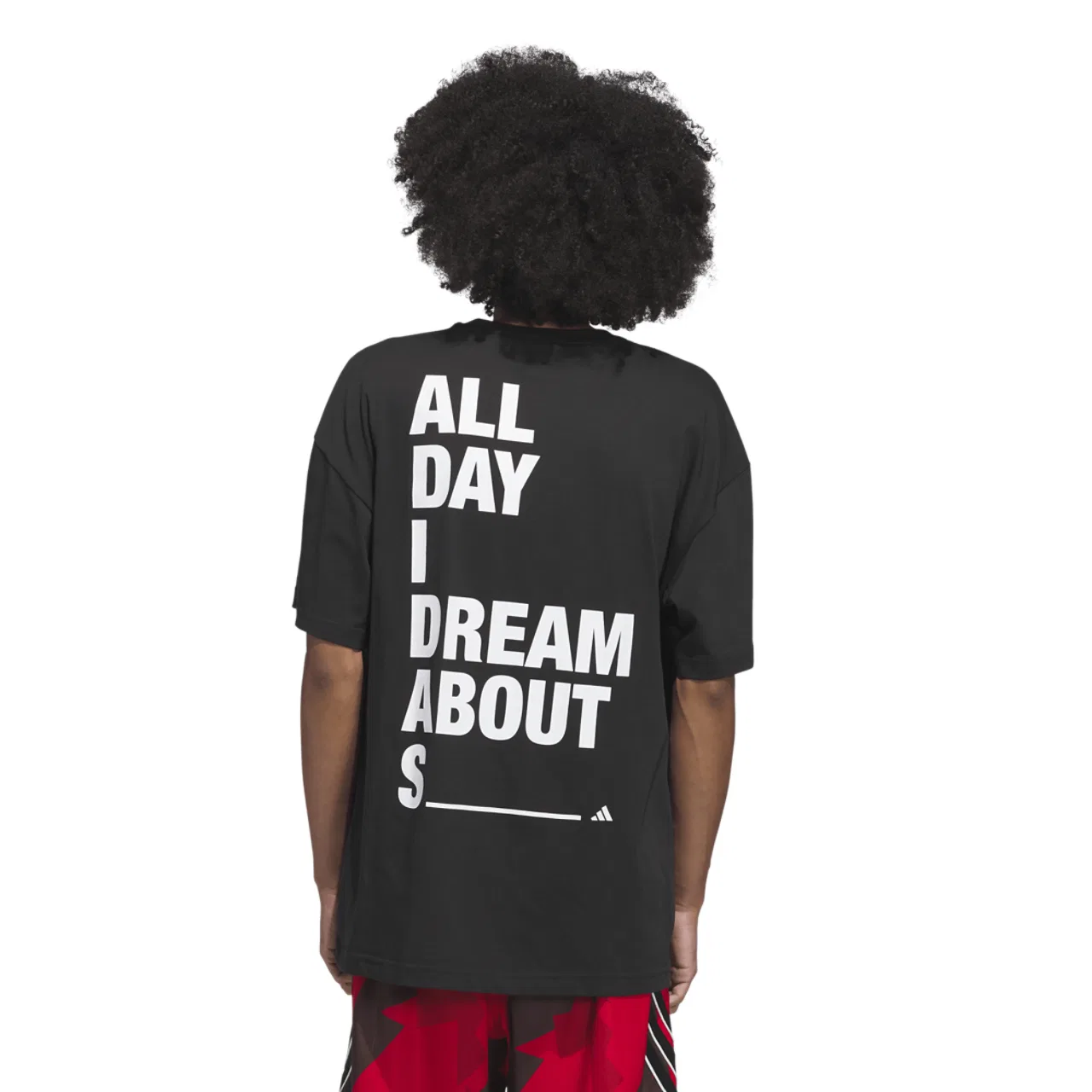 Футболка мужская All Day I Dream About Adidas, черный/белый — фото 2