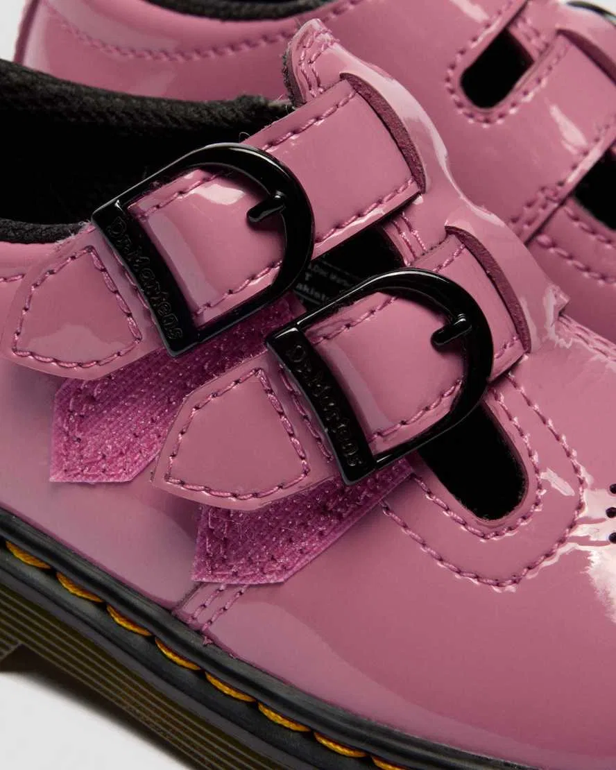 Детские туфли Мэри Джейн на липучках Dr. Martens, розовый — фото 3