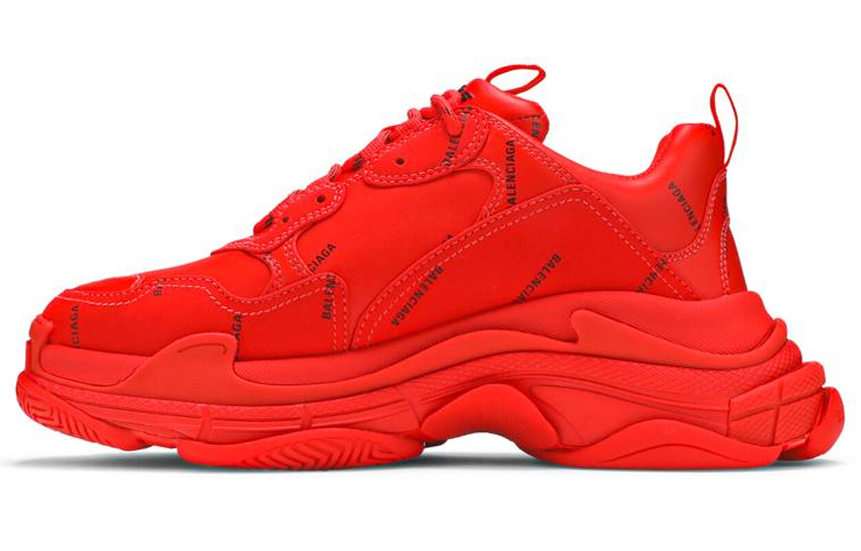 

Кроссовки Balenciaga Triple S Sneaker 'Allover Logo - Red'