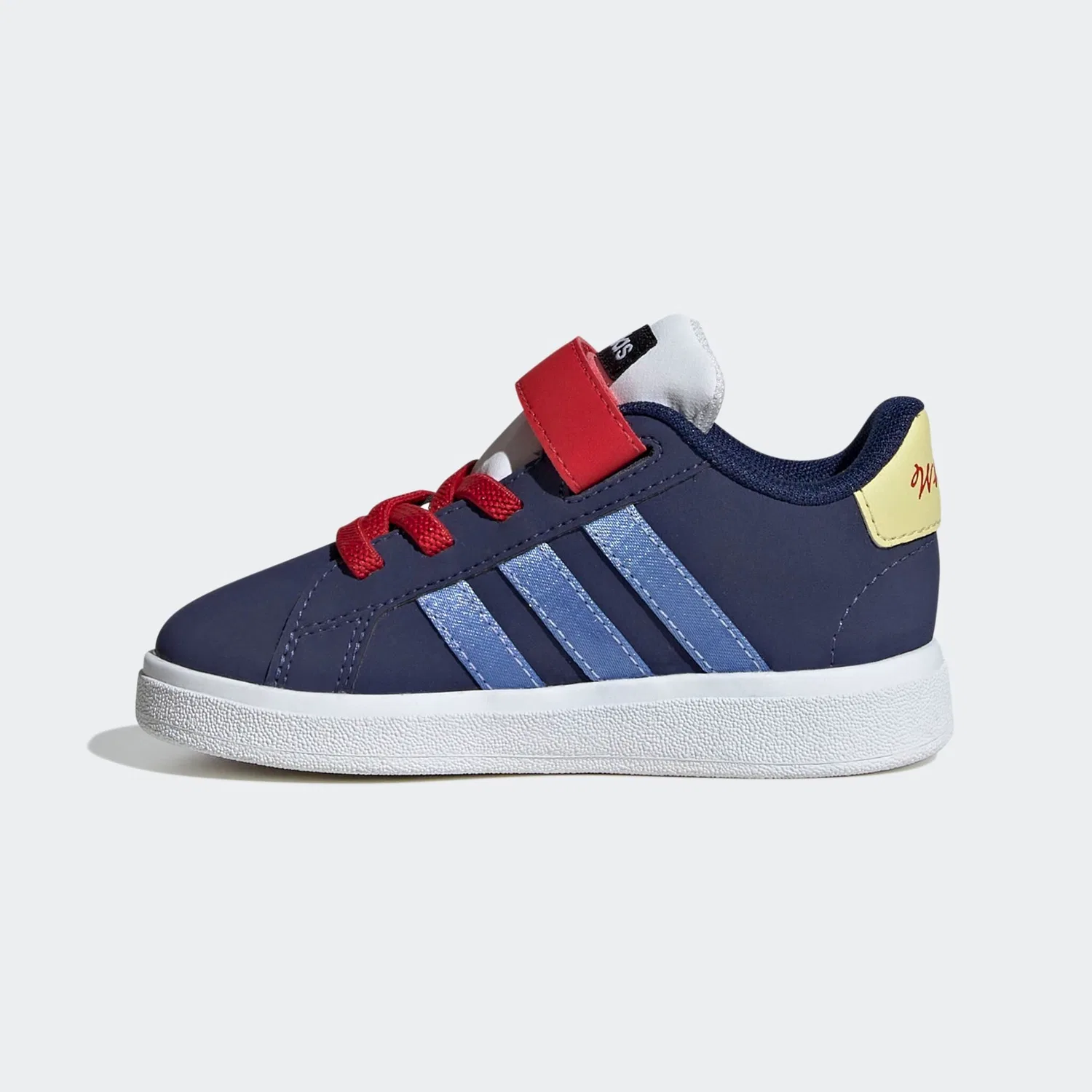 Детские кроссовки Disney Snow White Grand Court 2.0 Adidas Sportswear, Dark Blue / Blue Fusion / Better Scarlet — фото 2