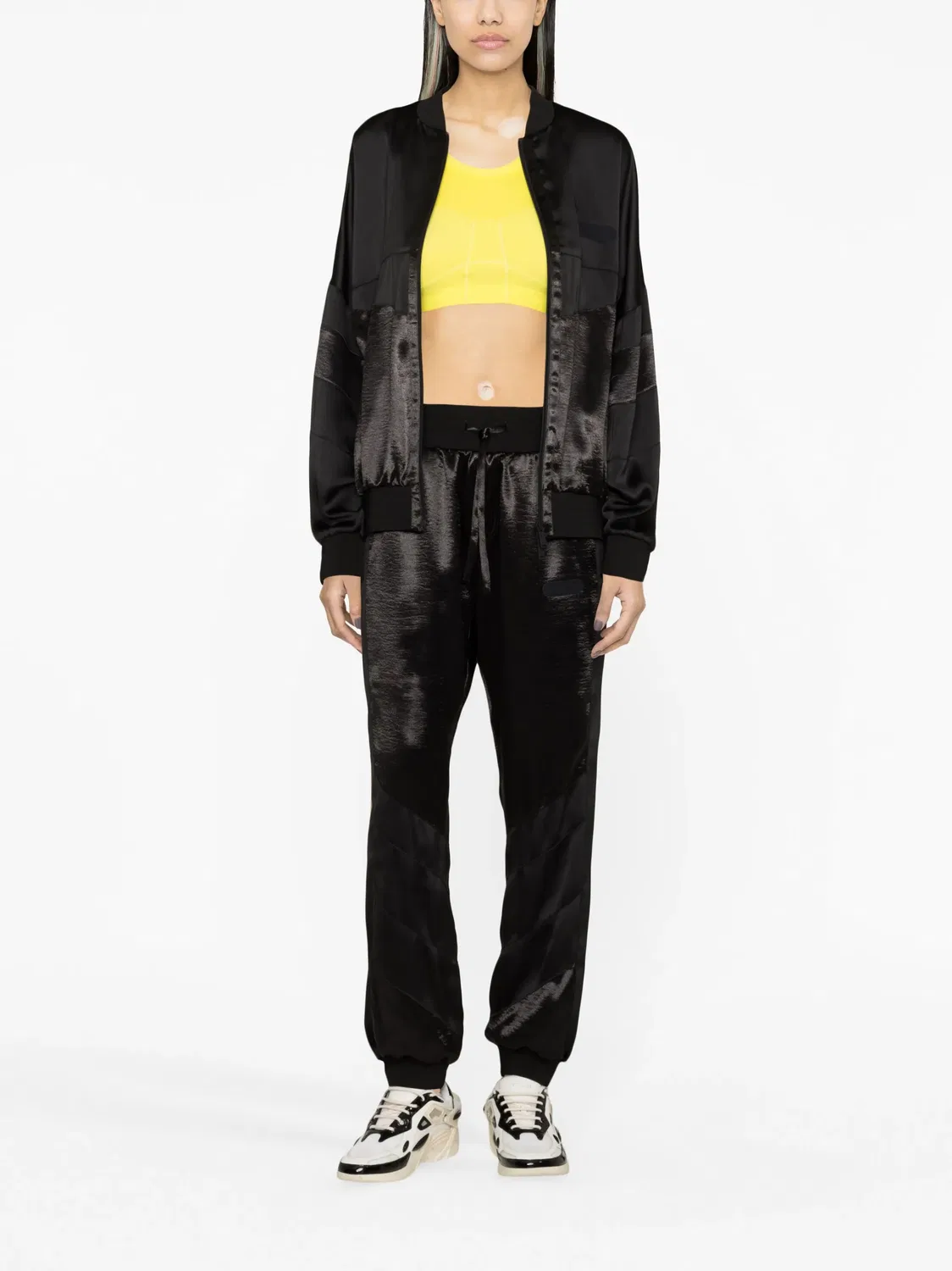 Куртка-бомбер с эффектом блеска DSQUARED2, черный — фото 2