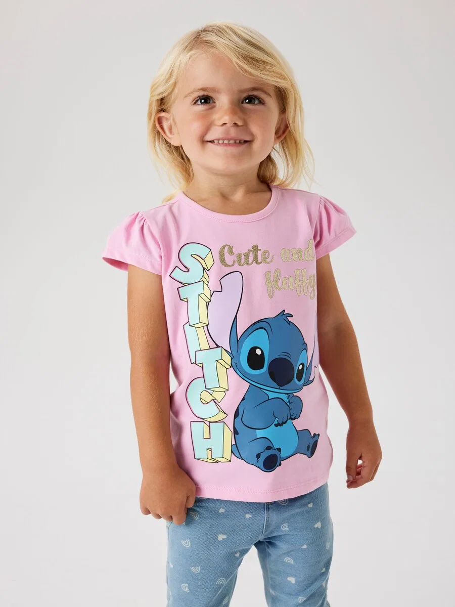 Футболка NAME IT 'NMFFolly Stitch' цвета розового — фото 3