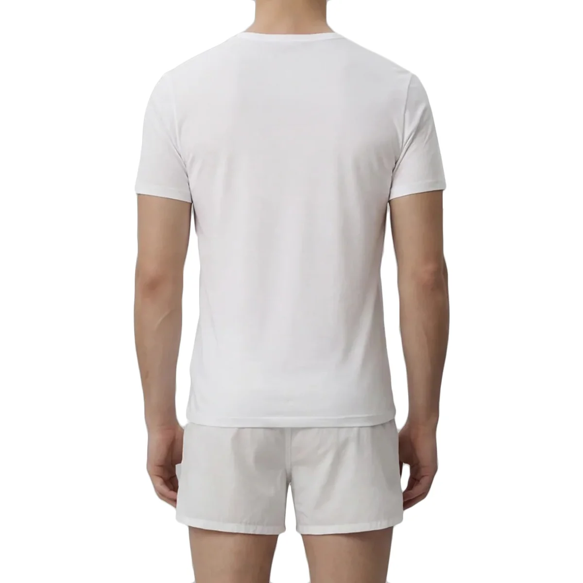 Комплект футболок Calvin Klein Slim 3 шт., черный/белый/синий — фото 3