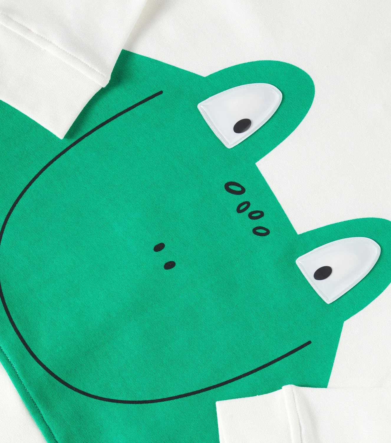 Свитшот хлопковый с принтом Stella Mccartney Kids, белый — фото 3