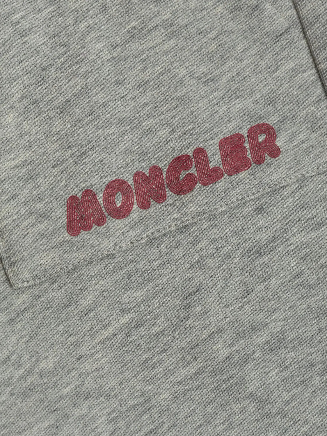 MONCLER GENIUS Серые шорты из 100% хлопка — фото 2