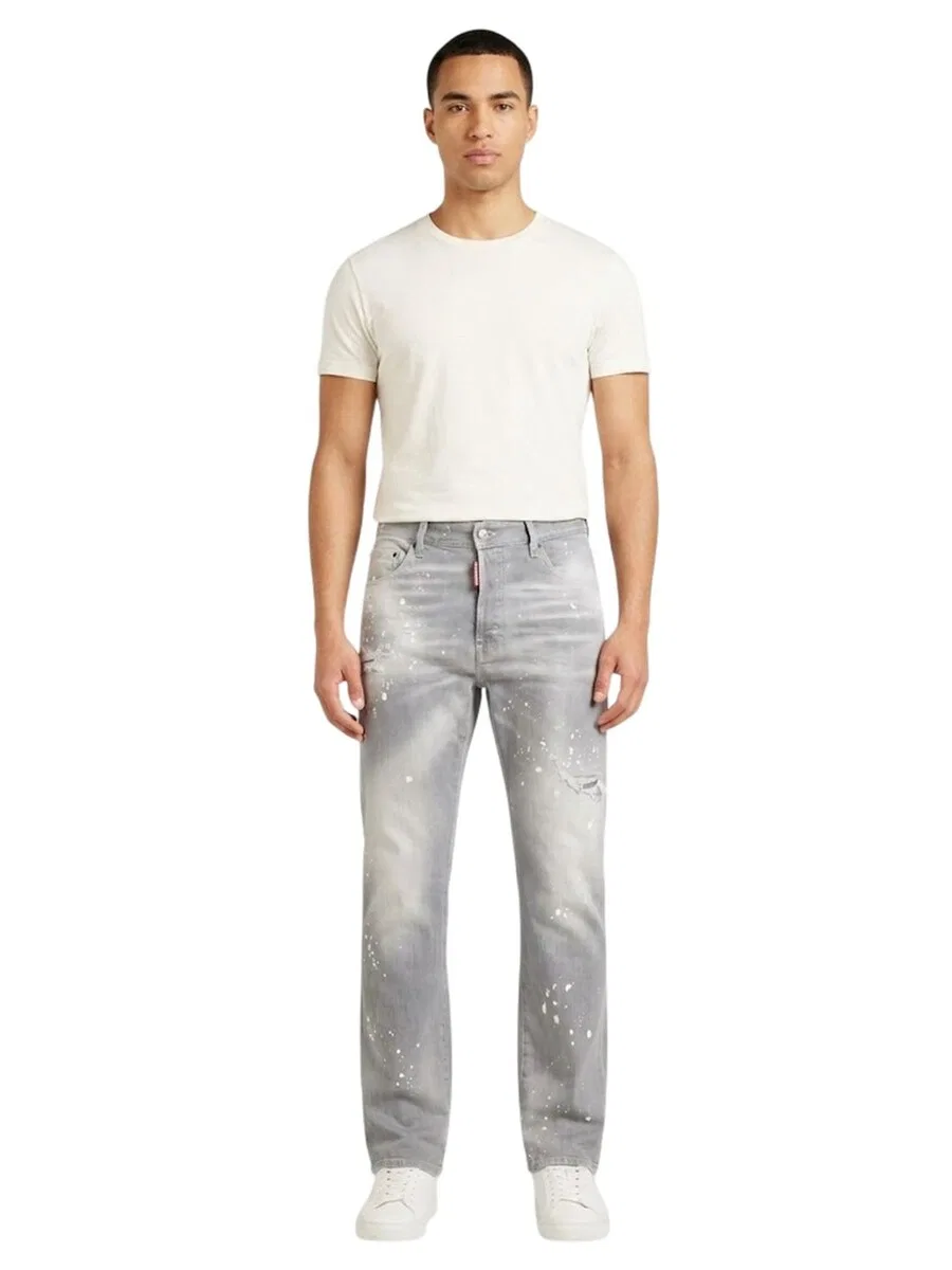 Джинсы DSQUARED2 Slim fit серого цвета