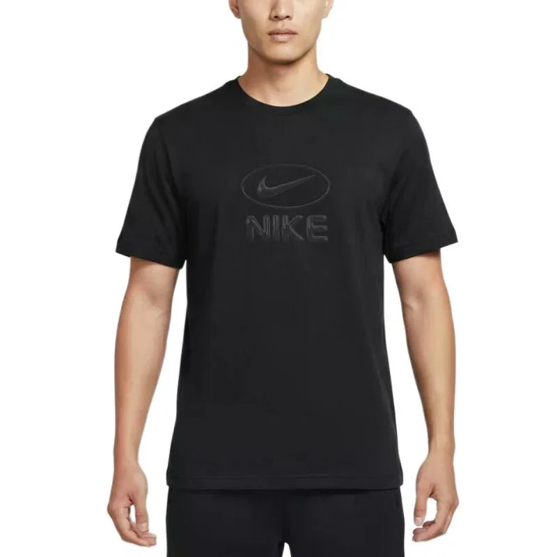 Футболка с круглым вырезом, прямая посадка, Nike, Black