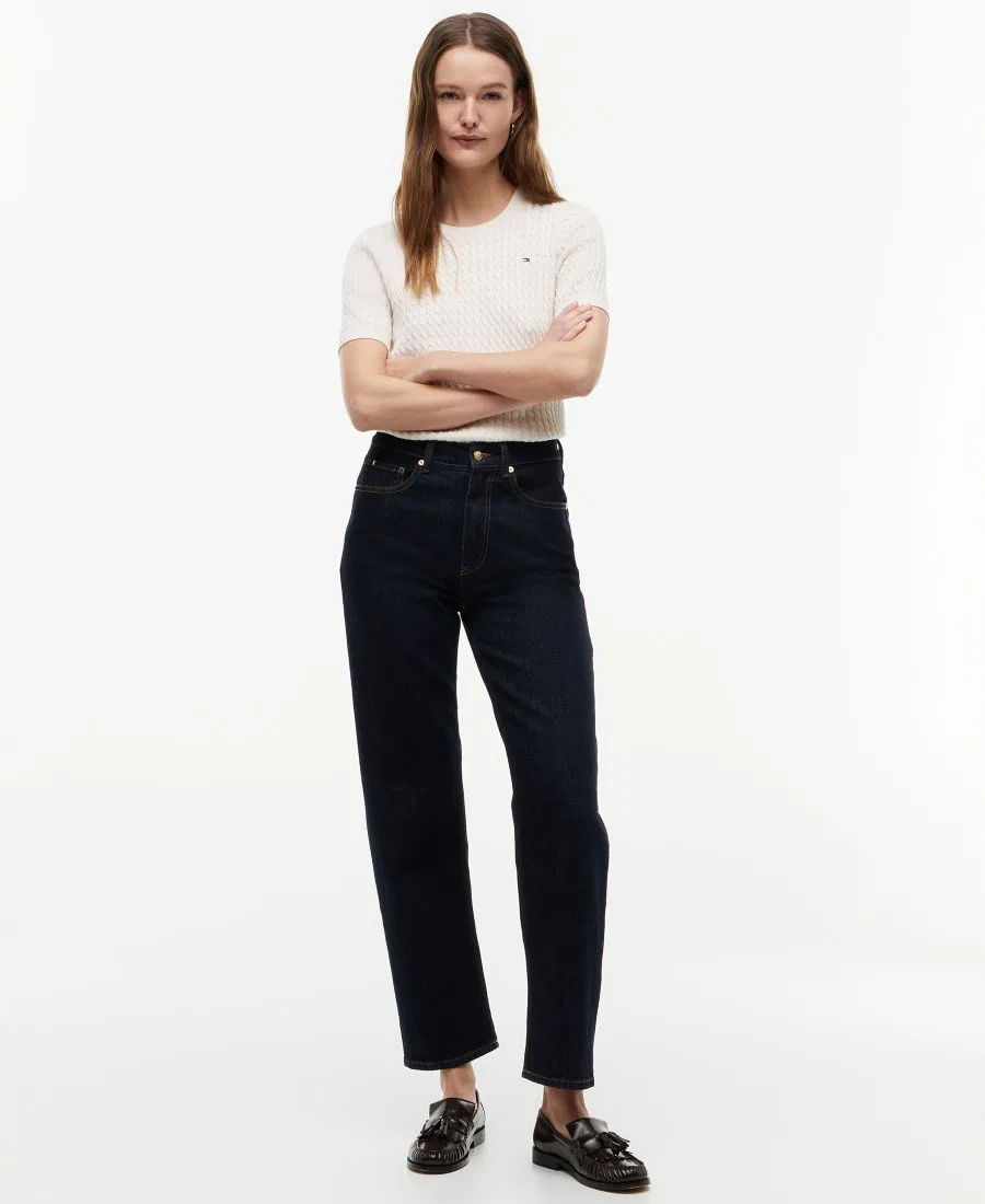 Джинсы с высокой посадкой, зауженные к щиколотке Tommy Hilfiger, Rinse — фото 2
