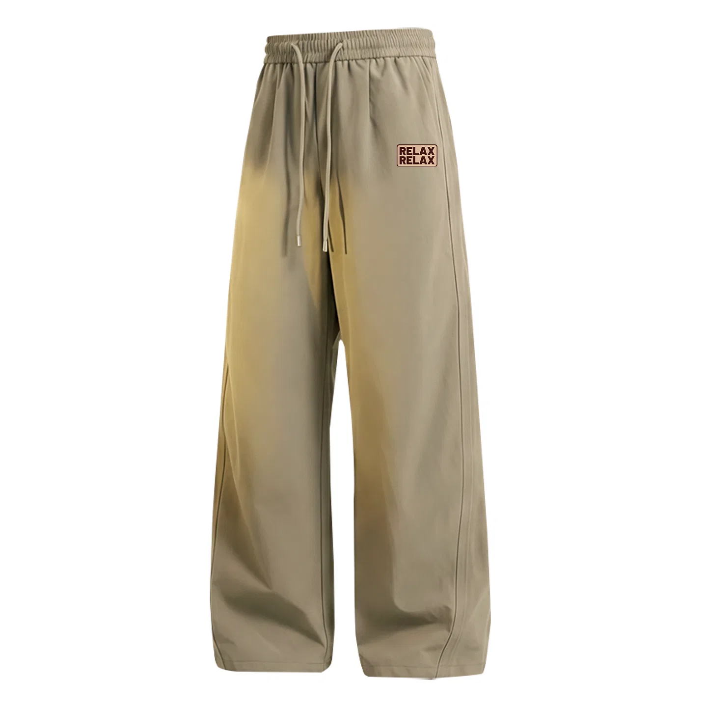 Детские спортивные штаны с лампасами Relaxed Fit Pants Logo MINISO, Side Strip Leg Lengthening White Gray — фото 3