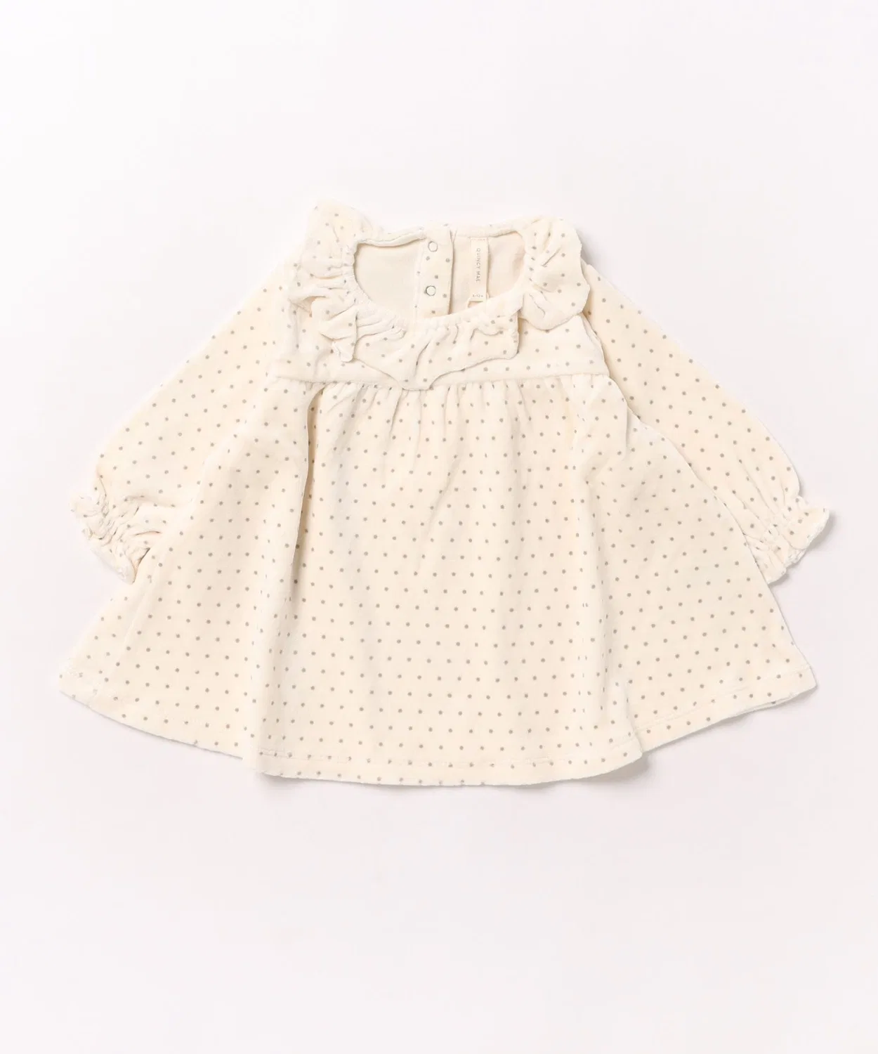 Детское платье из велюра в горошек Polka Dot ARCHIVER, Natural