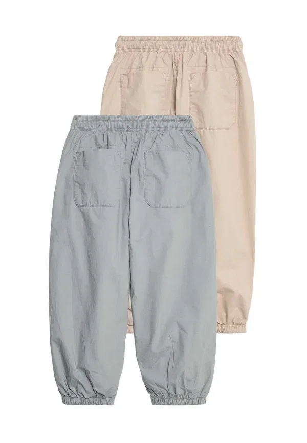 Брюки хлопковые 2Pk rich pull on Marks & Spencer, Khaki Mix, хаки — фото 2