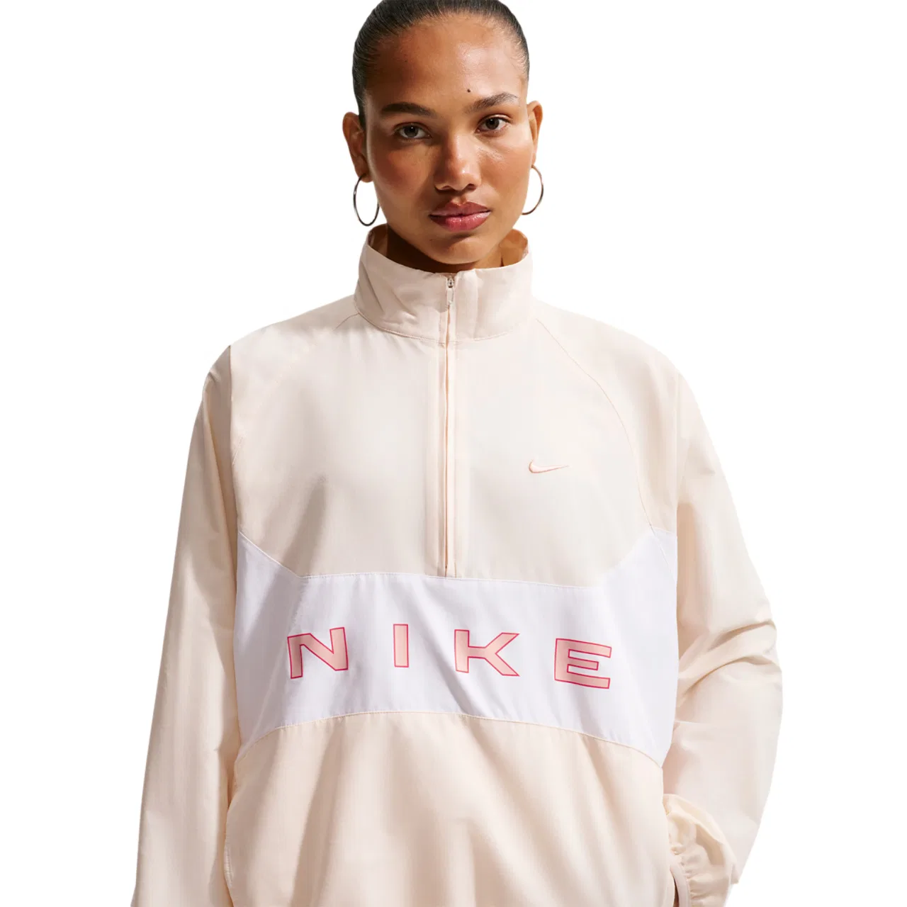 Женская куртка NSW Street HBR Jacket Nike, цвет White/Chalk/Arctic Orange — фото 4