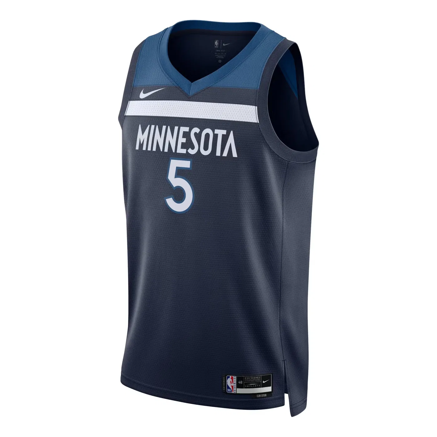 Джерси баскетбольная с принтом Minnesota Timberwolves Icon Edition Nike, темно-синий