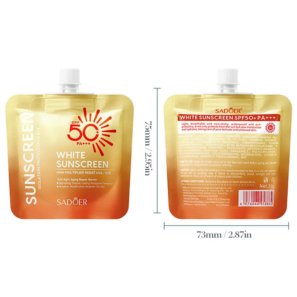 Солнцезащитный крем SPF 50+, JAWSEU, набор 5 шт, 30 г — фото 3