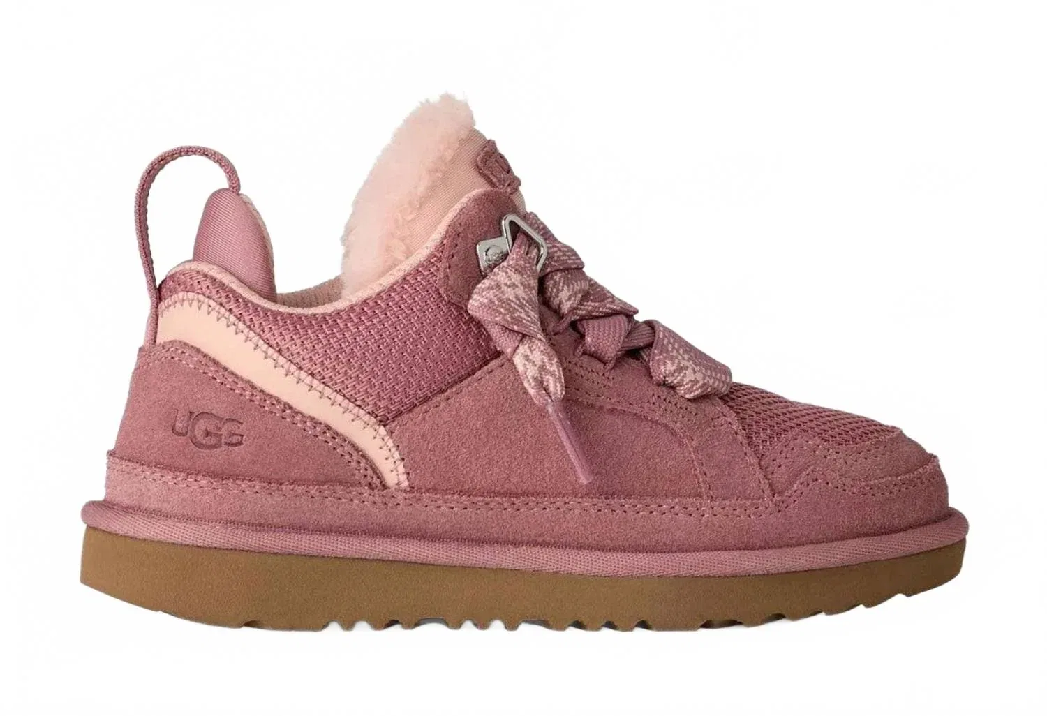 Детские кроссовки с замшевым верхом Lowmel Sneaker UGG, Pink Dawn
