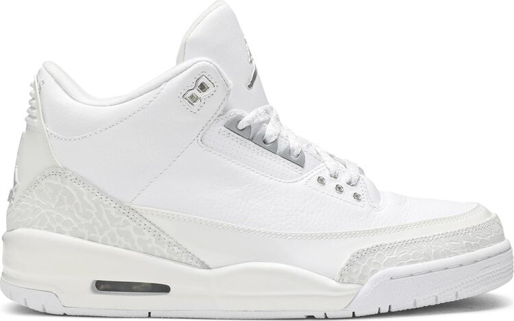 

Кроссовки Air Jordan 3 Retro Silver Anniversary, белый, Белый;серый, Кроссовки Air Jordan 3 Retro Silver Anniversary, белый